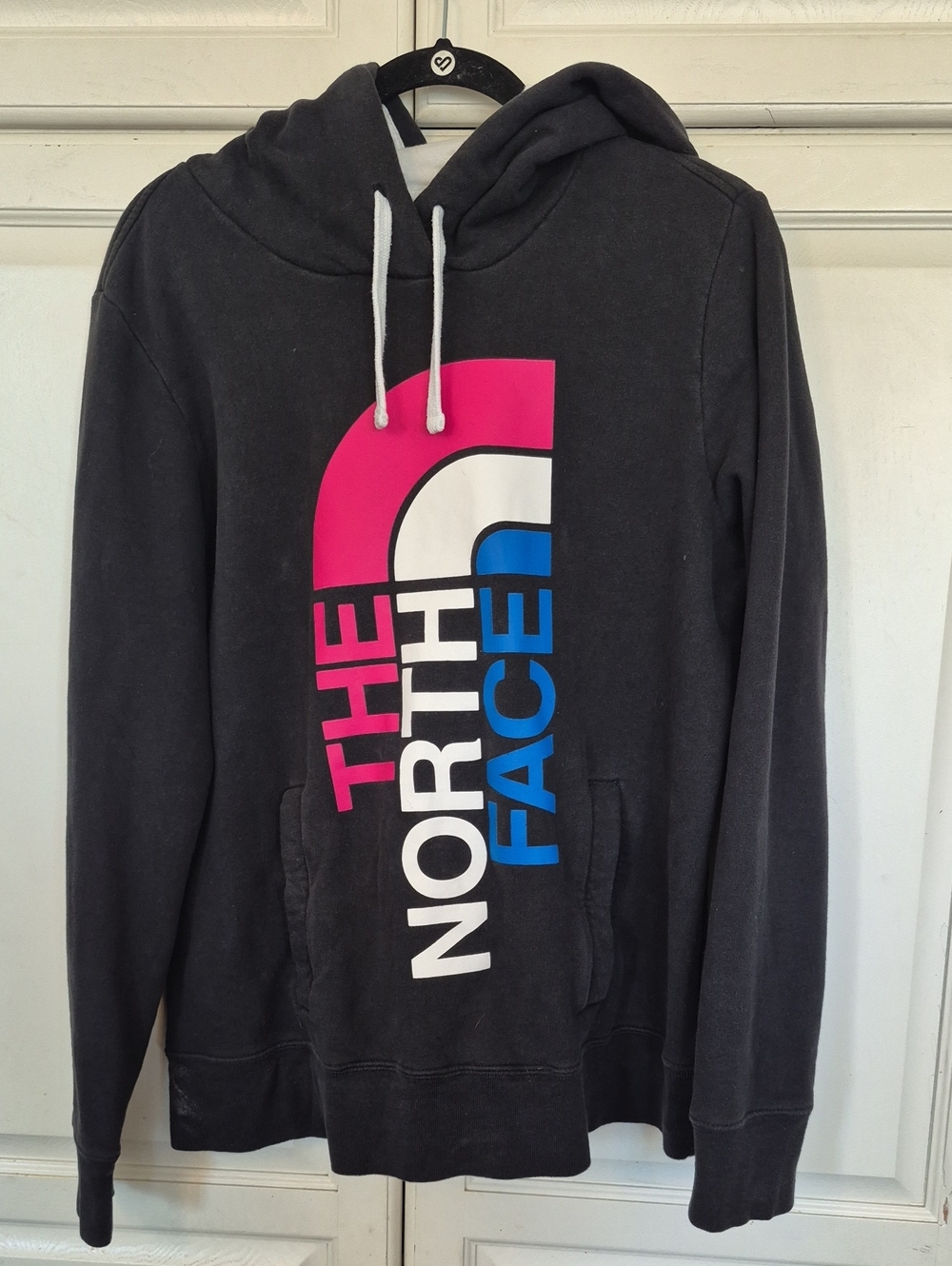 The North Face Black Hoodie with White Logo Tag